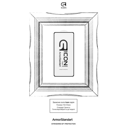 Защитное стекло ArmorStandart Icon Xiaomi 12 Lite 5G Black (ARM62808) фото №3