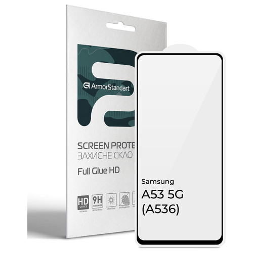 Захисне скло ArmorStandart Full Glue HD Samsung A53 5G (A536) Black (ARM66046) фото №1