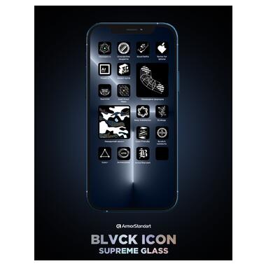 Захисне скло ArmorStandart Supreme Black Icon 2.5D Apple iPhone 14 Pro Max (ARM69296) фото №11