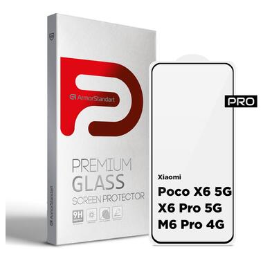 Захисне скло ArmorStandart Pro Xiaomi Poco X6 5G/X6 Pro 5G/M6 Pro 4G Black (ARM73500) фото №1
