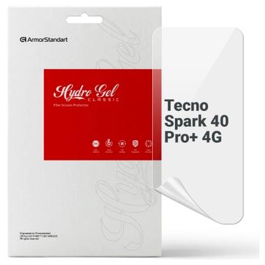 Пленка защитная Armorstandart hydrogel Tecno Spark 40 Pro+ 4G (ARM91331) фото №1