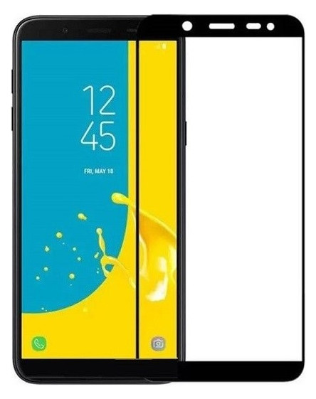 Захисне скло Tempered Glass 3D Full Glue Samsung Galaxy J6 2018 J600 black фото №1