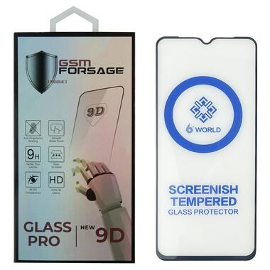 Защитное стекло Premium Tempered Glass для Oppo A15/A15S/Realme C15/Narzo 30A 6.5 Black фото №1