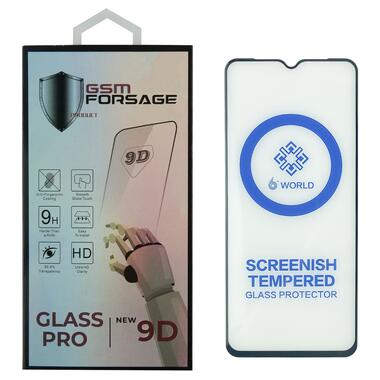 Защитное стекло Premium Tempered Glass для Tecno Spark 8C 6.6 Black фото №1