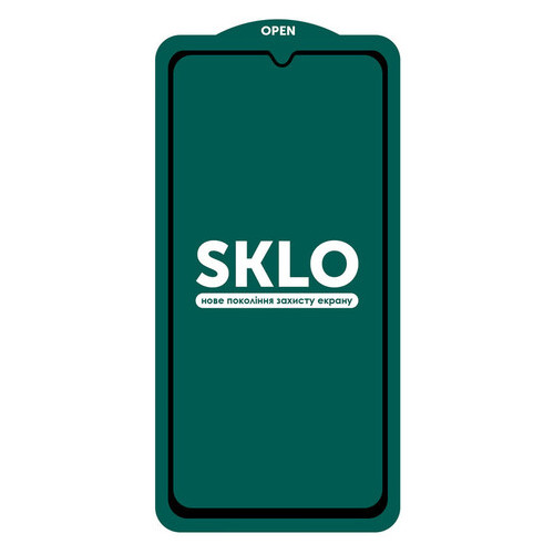 Захисне скло Sklo 5D full glue (тех.пак) Samsung Galaxy A32 4G Чорний фото №4