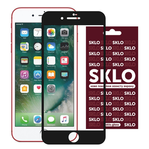 Захисне скло Sklo 3D full glue Apple iPhone 7 plus / 8 plus (5.5) Чорний фото №1