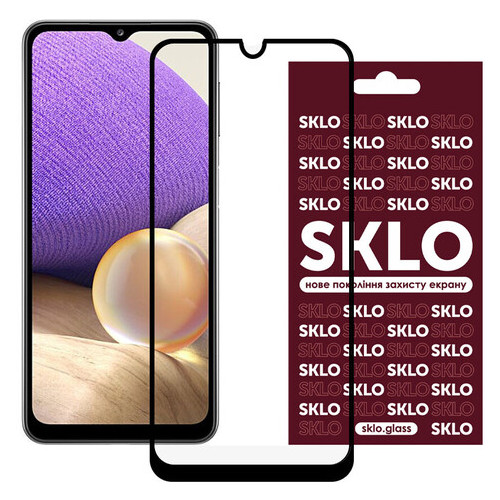 Захисне скло Sklo 3D full glue Samsung Galaxy A32 4G Чорний фото №1