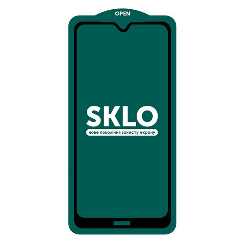 Захисне скло Sklo 5D (full glue) (тех.пак) Xiaomi Redmi Note 8T Чорний фото №2
