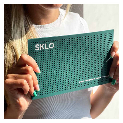 Антиковзний килимок Sklo для поклейки захисту екрану смартфонів Зелений фото №5