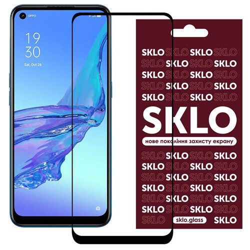 Захисне скло Sklo 3D Full Glue Oppo Reno 5 Lite / OnePlus Nord 2 5G Чорний фото №1