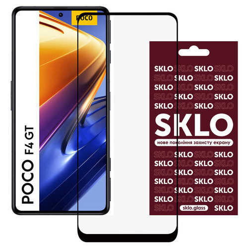Захисне скло Sklo 3D (full glue) Xiaomi Poco F4 GT Чорний фото №1