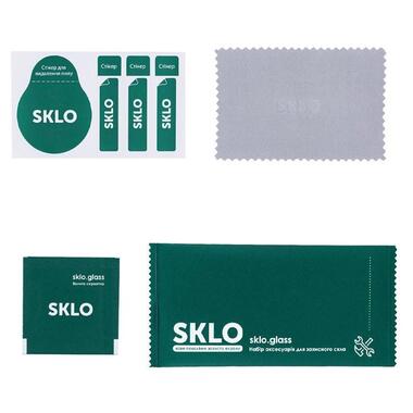 Захисне скло SKLO 3D (full glue) для Oppo Reno 8 T 4G Чорне фото №3