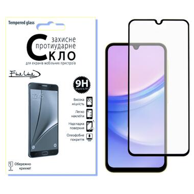 Стекло защитное Fine Line Samsung Galaxy A15 Black (FL-TGFG-335) фото №1