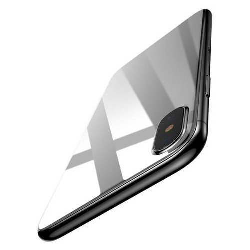 Захисне скло Baseus 0.3mm Silk-screen Back Glass біле для iPhone X/XS фото №1