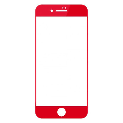 Захисне скло Baseus 0.23mm PET Soft 3D Tempered Glass Film для iPhone 7 Plus Red (SGAPIPH7P-PE09) фото №2