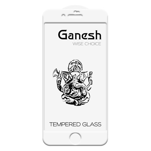 Захисне скло Ganesh 3D Apple iPhone 7 plus / 8 plus (5.5) Білий фото №2