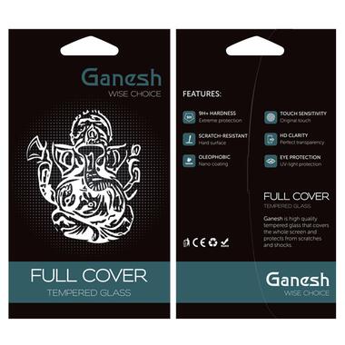 Захисне скло Ganesh (Full Cover) Apple iPhone 15 Plus (6.7) Чорний фото №3