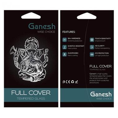 Захисне скло Ganesh (Full Cover) на Apple iPhone 11/XR (6.1) чорне
 фото №3