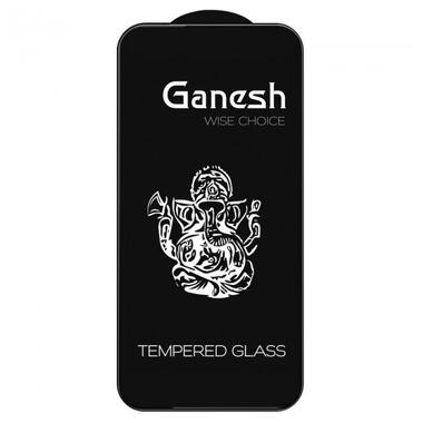 Захисне скло Ganesh (Full Cover) для Apple iPhone 12 Pro Max (6.7) чорне фото №2