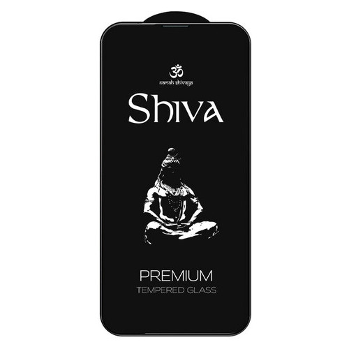Захисне скло Shiva (Full Cover) Apple iPhone 13 Pro Max (6.7) Чорний фото №3