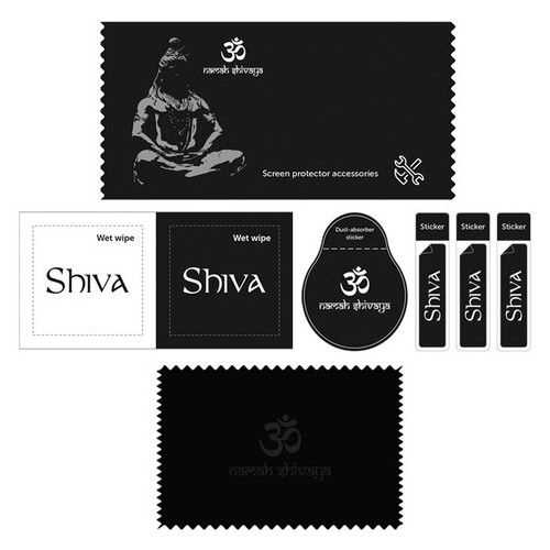 Захисне скло Shiva (Full Cover) Apple iPhone 13 Pro Max (6.7) Чорний фото №5