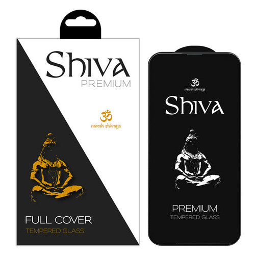 Захисне скло Shiva (Full Cover) Apple iPhone 13 Pro Max (6.7) Чорний фото №1
