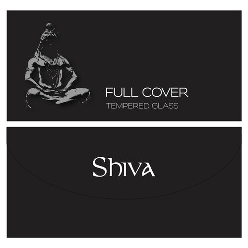 Захисне скло Shiva (Full Cover) Apple iPhone 14 Pro Max (6.7) Чорний фото №4
