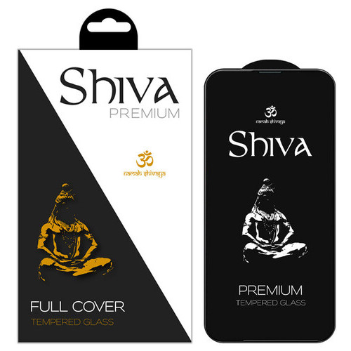 Захисне скло Shiva (Full Cover) Apple iPhone 14 Pro Max (6.7) Чорний фото №1