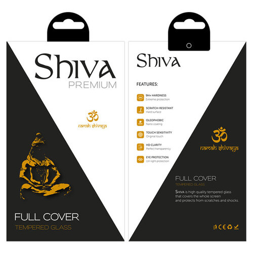 Захисне скло Shiva (Full Cover) Apple iPhone 14 Pro Max (6.7) Чорний фото №3