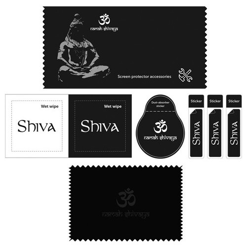 Захисне скло Shiva (Full Cover) Apple iPhone 14 Pro Max (6.7) Чорний фото №5
