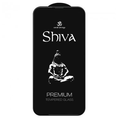 Захисне скло Shiva (Full Cover) для Apple iPhone 13 Pro Max/14 Plus (6.7) Чорне фото №3