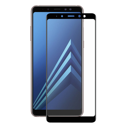 Захисне скло Full screen PowerPlant для Samsung Galaxy A8 (2018), Black фото №1