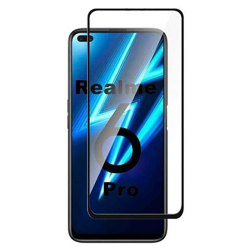 Захисне скло PowerPlant Realme 6 Pro Full Screen (GL608560) фото №1