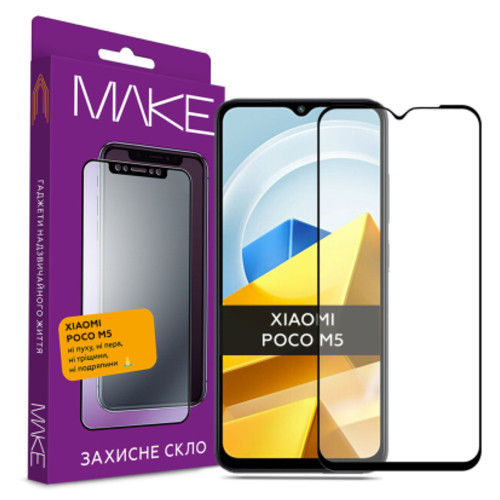 Скло захисне MAKE Xiaomi Poco M5 (MGF-XPM5) фото №1