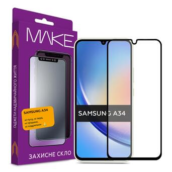 Скло захисне MAKE Samsung A34 (MGF-SA34) фото №1
