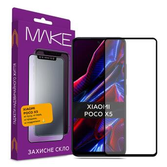 Скло захисне MAKE Xiaomi Poco X5 (MGF-XPX5) фото №1
