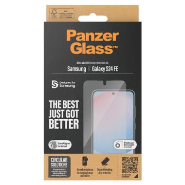 Стекло защитное PANZERGLASS Samsung Galaxy S24 FE Ultra-Wide Fit w. Aligner (PG_7378) фото №4