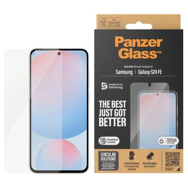Стекло защитное PANZERGLASS Samsung Galaxy S24 FE Ultra-Wide Fit w. Aligner (PG_7378) фото №1