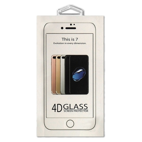 Захисне скло Buff Apple iPhone 8 Plus/7 Plus 4D 0.3mm 9H біле фото №1