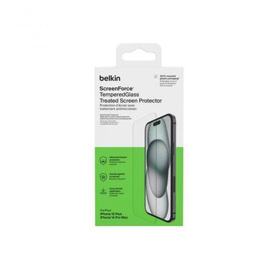Захисне скло Belkin Apple iPhone 15 Plus/14 Pro Max TemperedGlass Screen Protection (OVA136ZZ) фото №1