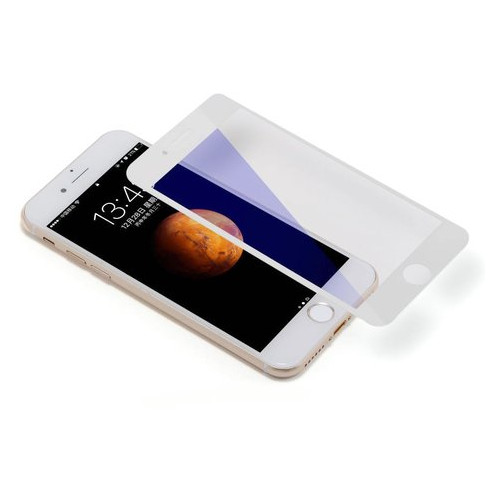 Захисне скло COTEetCI Glass silk screen printed full-screen blu-ray біле для iPhone 7 Plus фото №1
