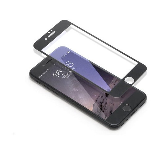 Захисне скло COTEetCI Glass silk screen printed full-screen blu-ray чорне для iPhone 7 Plus фото №1