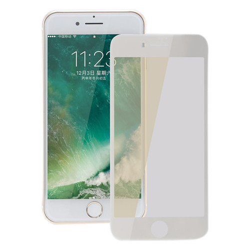 Захисне скло Coteetci silk screen printed full-screen 0,15мм, глянсове, біле для iPhone 7 фото №1