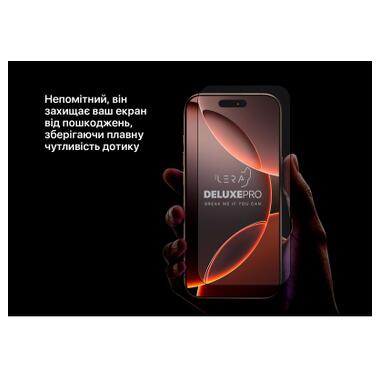 Стекло защитное iLera DeLuxe Original Glass iPhone 16 Pro Max (ILFCDL16PRMAX) фото №5