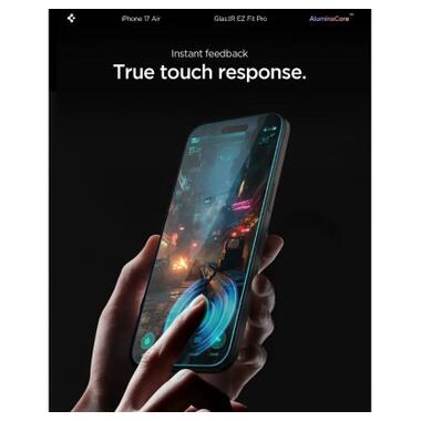 Стекло защитное Spigen Glas.tR EZ Fit Pro HD iPhone 17 Air (AGL09870) фото №6