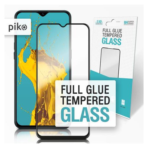 Захисне скло Piko Realme 5 Pro Black Full Glue, 0.3mm, 2.5D (1283126497803) фото №1