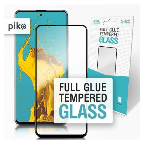 Защитное стекло Piko Samsung Galaxy A71 SM-A715 Black Full Glue, 0.3mm, 2.5D (1283126497131) фото №1