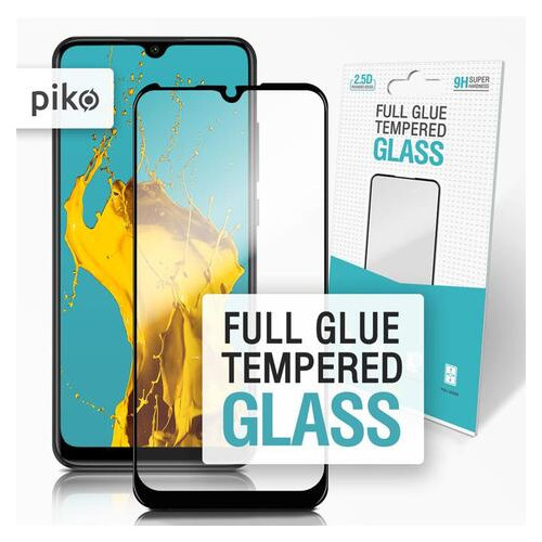 Захисне скло Piko Xiaomi Mi A3 Black Full Glue, 0.3mm, 2.5D (1283126494871) фото №1