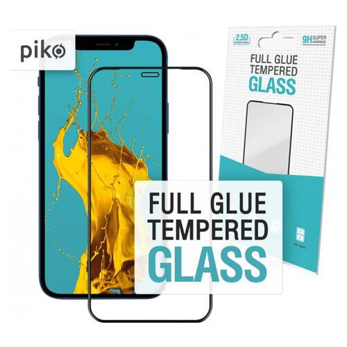 Захисне скло Piko Apple iPhone 12 mini Black Full Glue 0.3mm 2.5D (1283126506451) фото №1