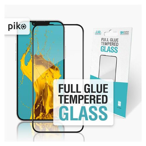 Захисне скло Piko Full Glue Apple iPhone 13 Pro Black (1283126515026) фото №1